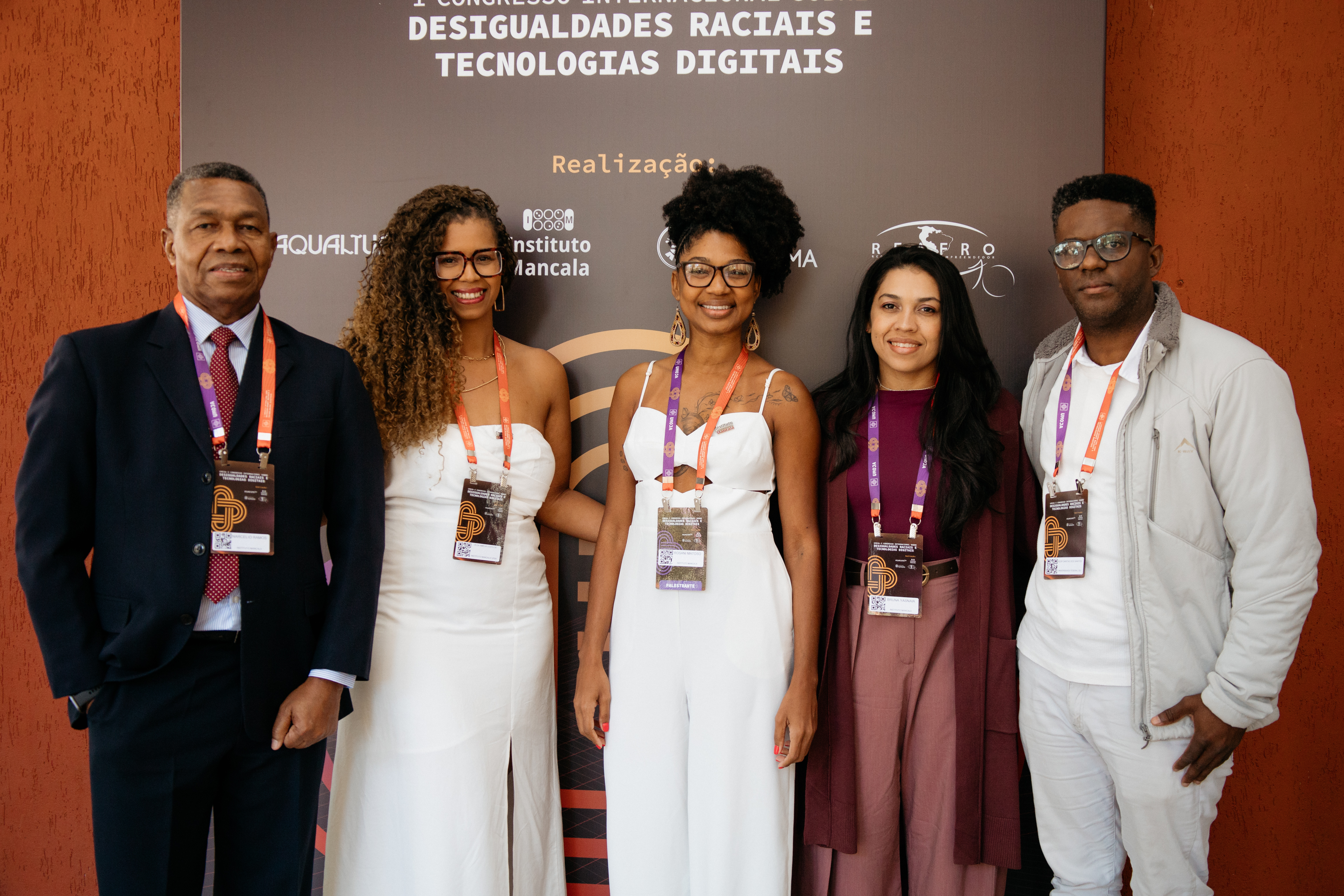 Representantes do Instituto Mancala no I Congresso Internacional sobre Desigualdades Raciais e Tecnologias Digitais